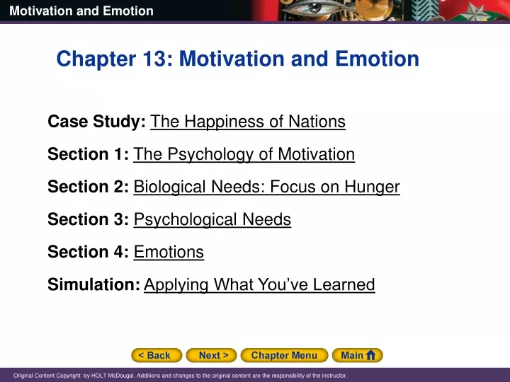 chapter 13 motivation and emotion case study