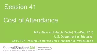 Cost of Attendance
