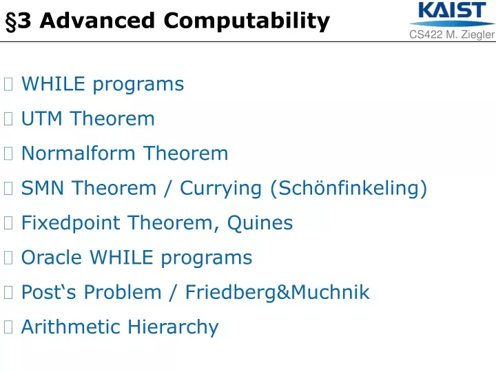 3 advanced computability