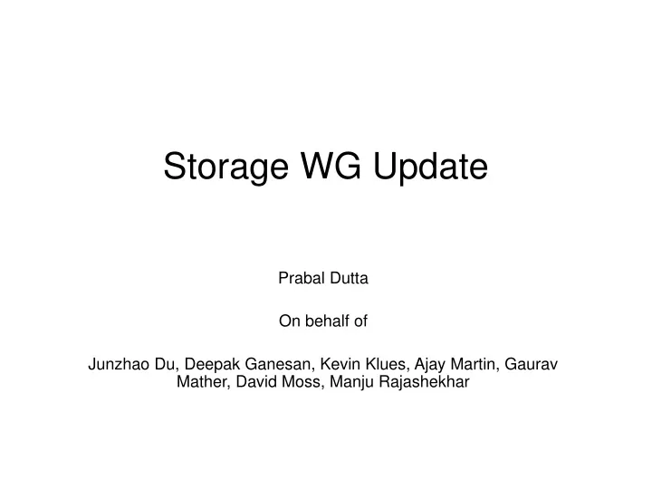 storage wg update