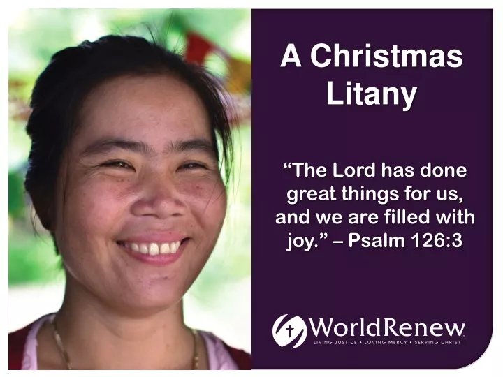 a christmas litany