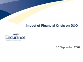Impact of Financial Crisis on D&amp;O