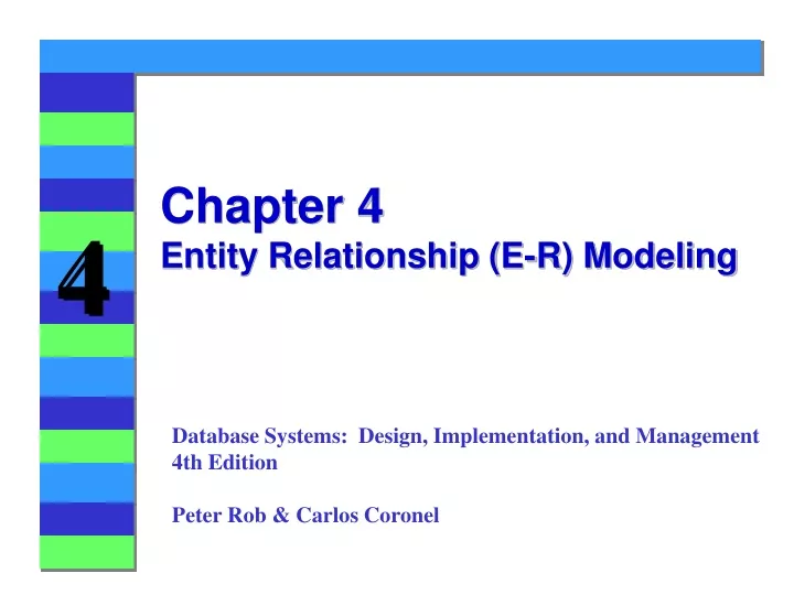 chapter 4 entity relationship e r modeling