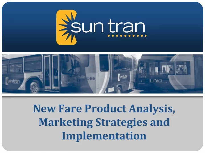 new fare product analysis marketing strategies and implementation