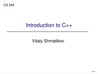 introduction to c