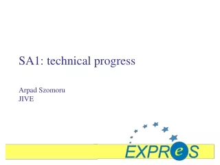 SA1: technical progress