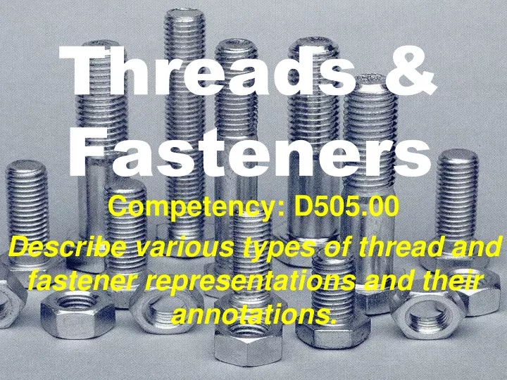 threads fasteners