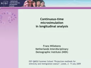 Continuous-time microsimulation in longitudinal analysis