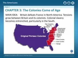 CHAPTER 3: The Colonies Come of Age