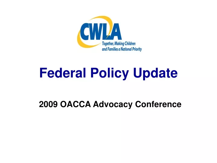 federal policy update