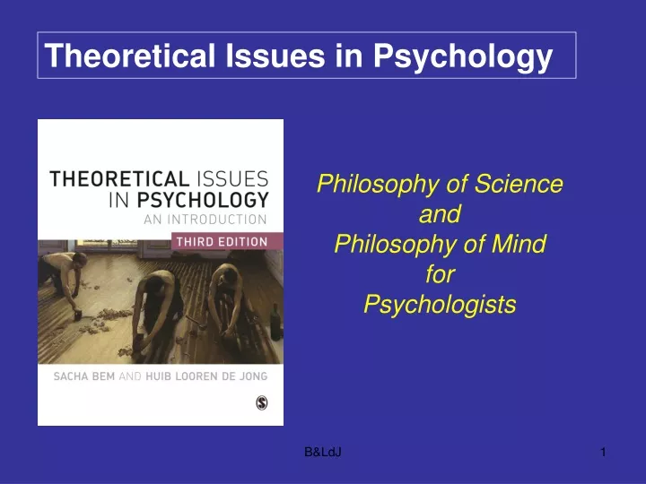 theoretical issues in psychology