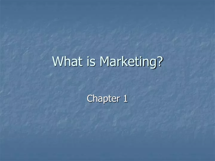 what is marketing