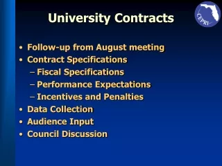 University Contracts