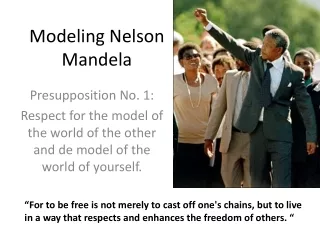Modeling Nelson Mandela
