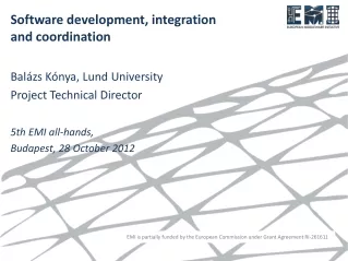 Software development, integration and coordination