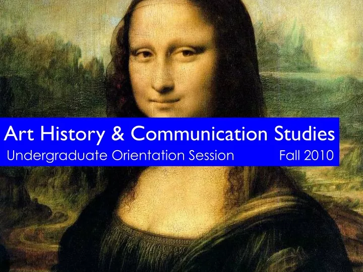 art history communication studies