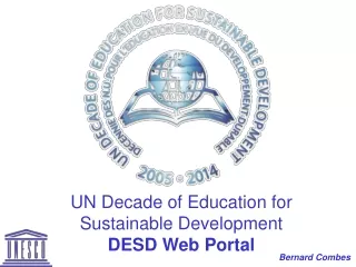 UN Decade of Education for Sustainable Development DESD Web Portal