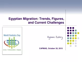 Egyptian Migration: Trends, Figures, and Current Challenges