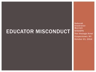 Educator Misconduct