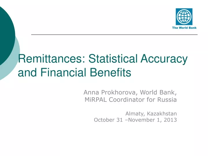 remittances statistical accuracy and financial benefits