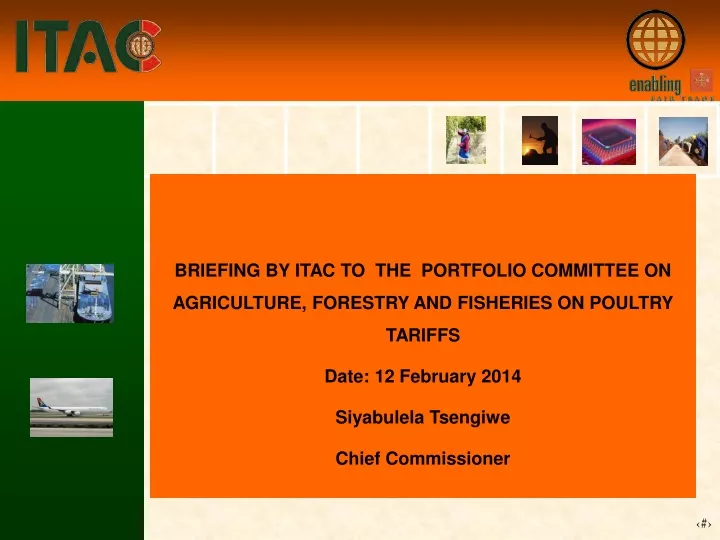 briefing by itac to the portfolio committee