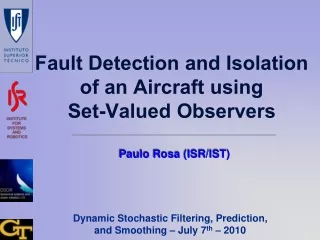 Fault Detection and Isolation of an Aircraft using Set-Valued Observers