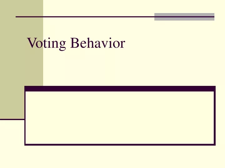 voting behavior