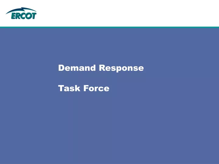 demand response task force