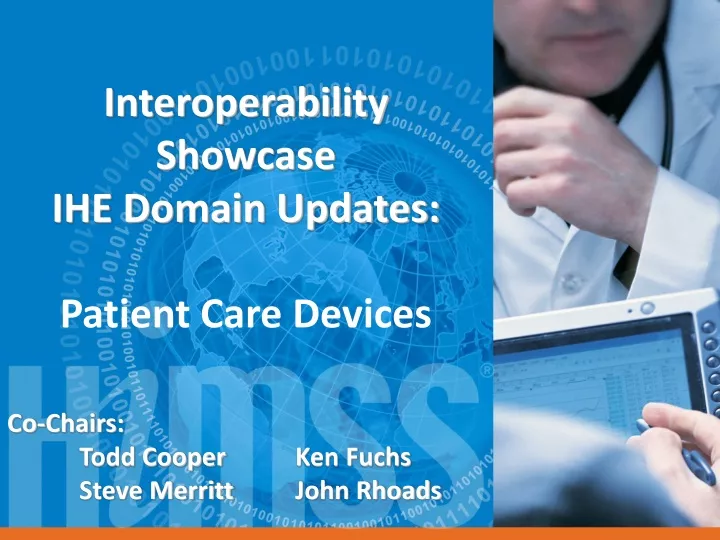 interoperability showcase ihe domain updates patient care devices