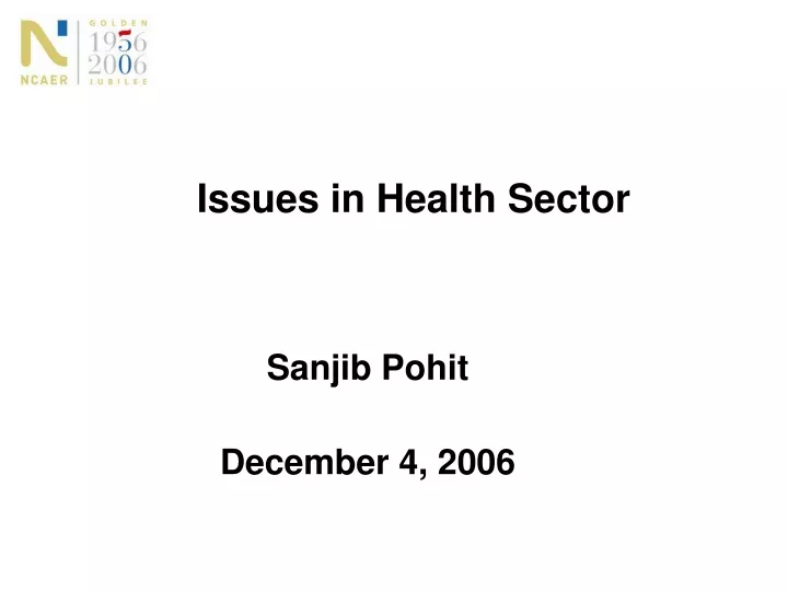 issues in health sector