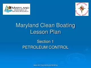 Maryland Clean Boating Lesson Plan