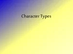 Character Types in Literature - slide 1