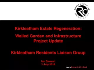 Kirkleatham Estate Regeneration: Walled Garden and Infrastructure Project Update