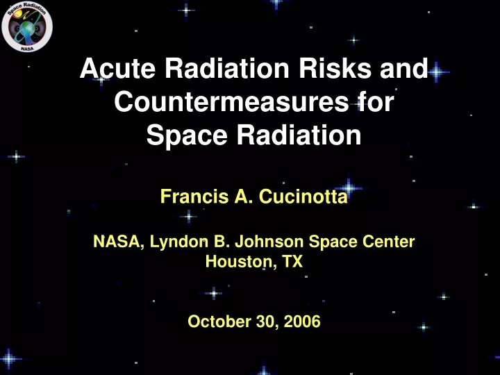 acute radiation risks and countermeasures