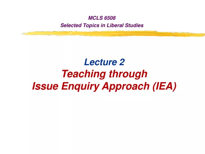 mcls 6508 selected topics in liberal studies