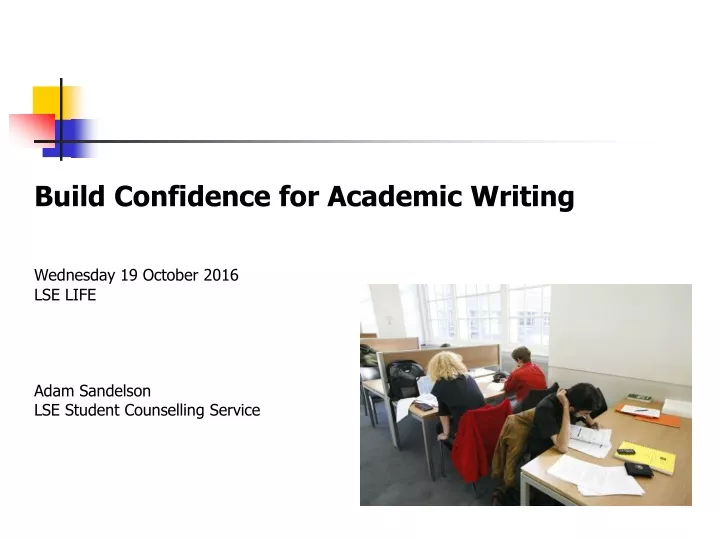 build confidence for academic writing wednesday