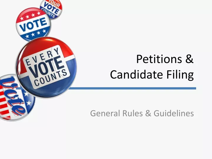 petitions candidate filing