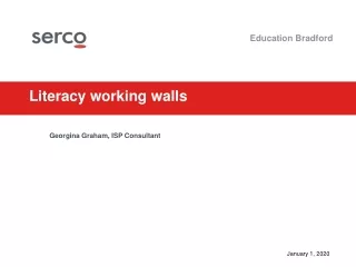 Literacy working walls