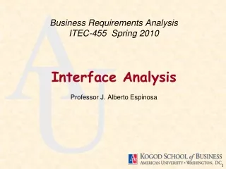 Business Requirements Analysis ITEC-455  Spring 2010