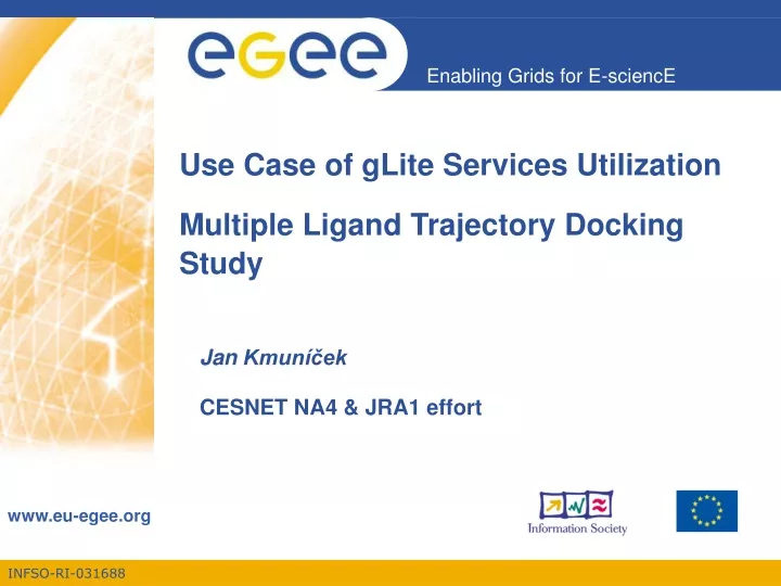 use case of glite services utilization multiple ligand trajectory docking study