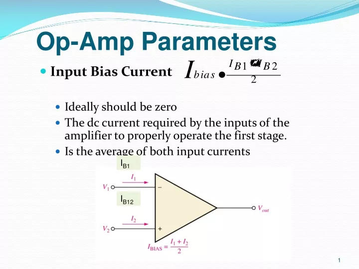 op amp parameters