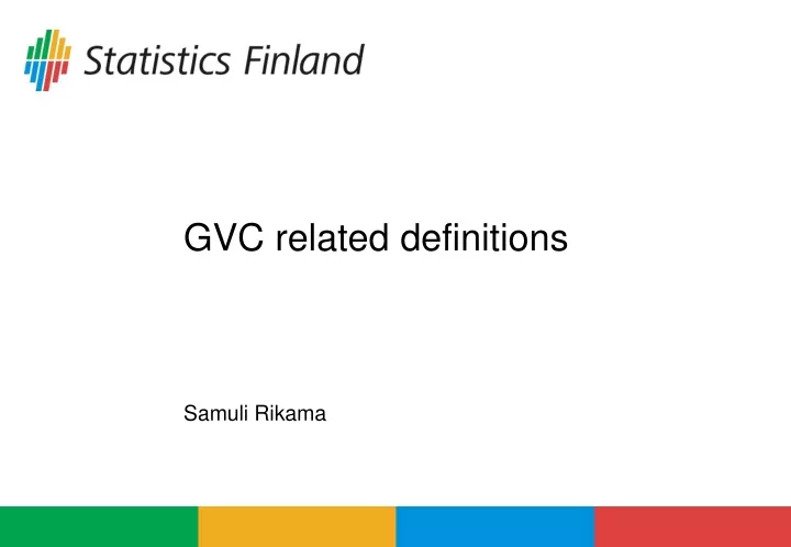 gvc related definitions