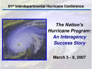 61 st  Interdepartmental Hurricane Conference