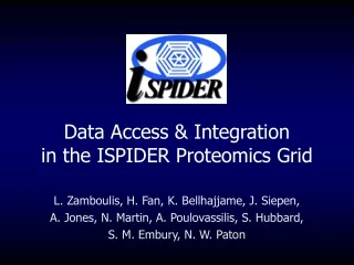Data Access &amp; Integration  in the ISPIDER Proteomics Grid