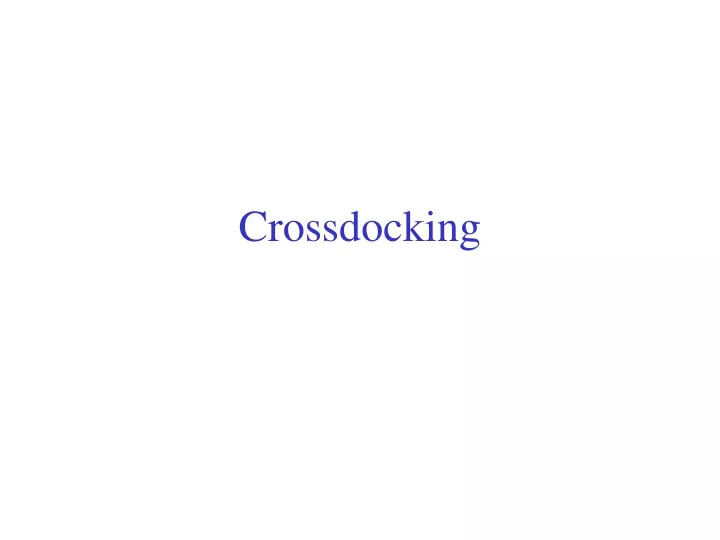 crossdocking