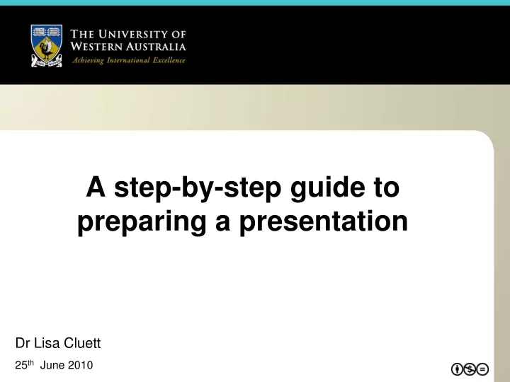 a step by step guide to preparing a presentation