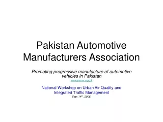 Pakistan Automotive Manufacturers Association