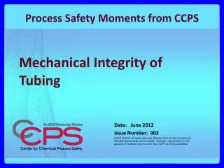 mechanical integrity of tubing