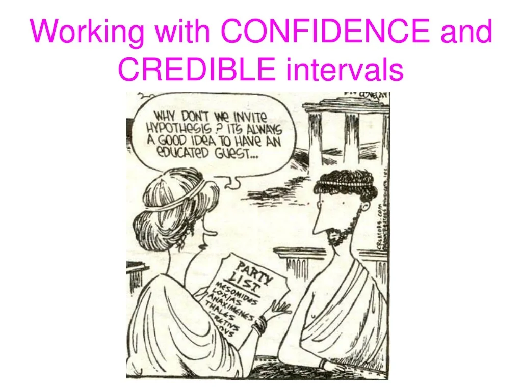 PPT - Working with CONFIDENCE and CREDIBLE intervals PowerPoint ...
