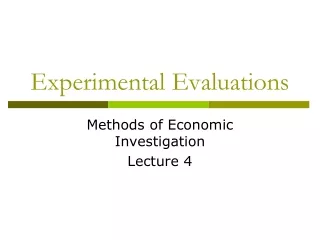 Experimental Evaluations